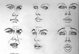 كيفية رسم الوجه  وجه المرأة ووجه الرجل - اكاديمية مجتهد